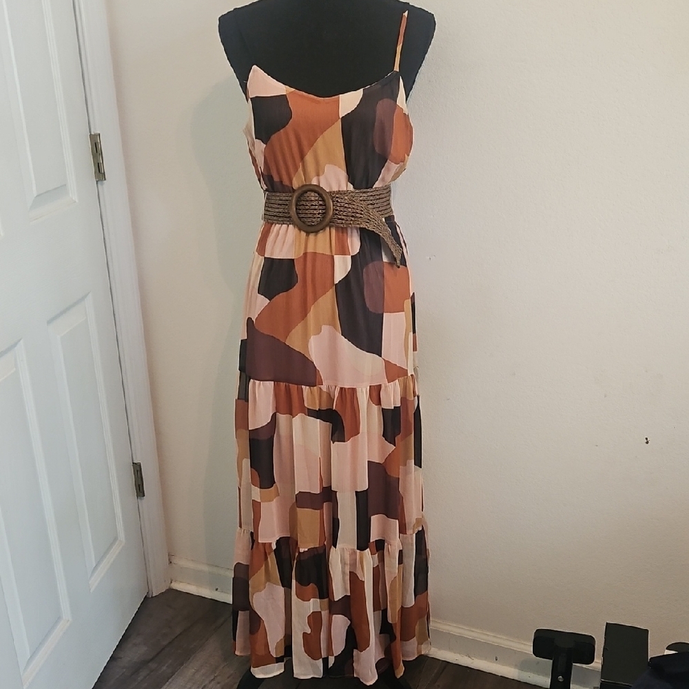 Anne Klein Abstract Dress